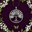 Whitish-Grey with Dark Chips Pendant