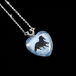 Wild Spirit Horse Heart Glass Pendant Necklace - DP Online