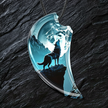 Wolf Moon Pendant - Slate Background