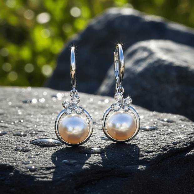 Women's 925 Sterling Silver Pearl Earrings - DP Online