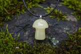 Yellow Aventurine Mushroom Pendant – Rock Surface