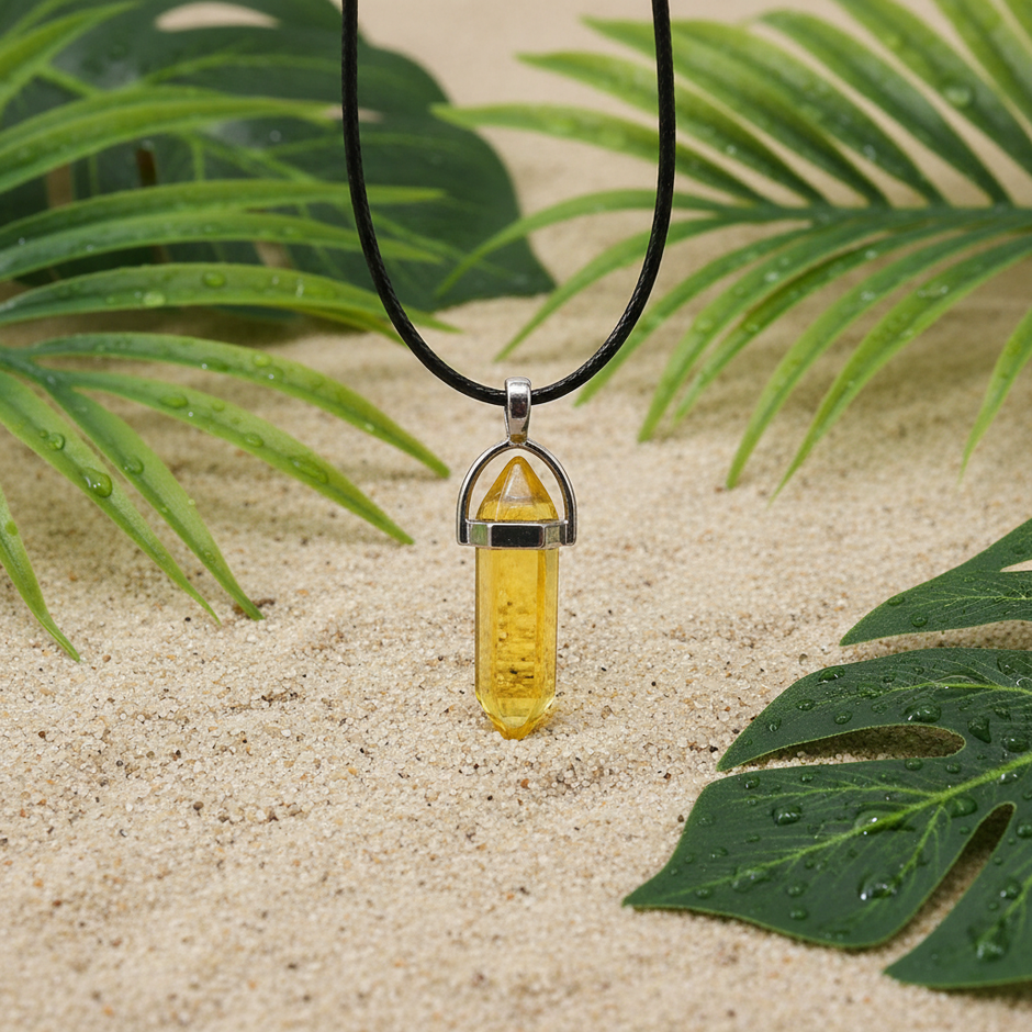 Yellow Crystal Close-up