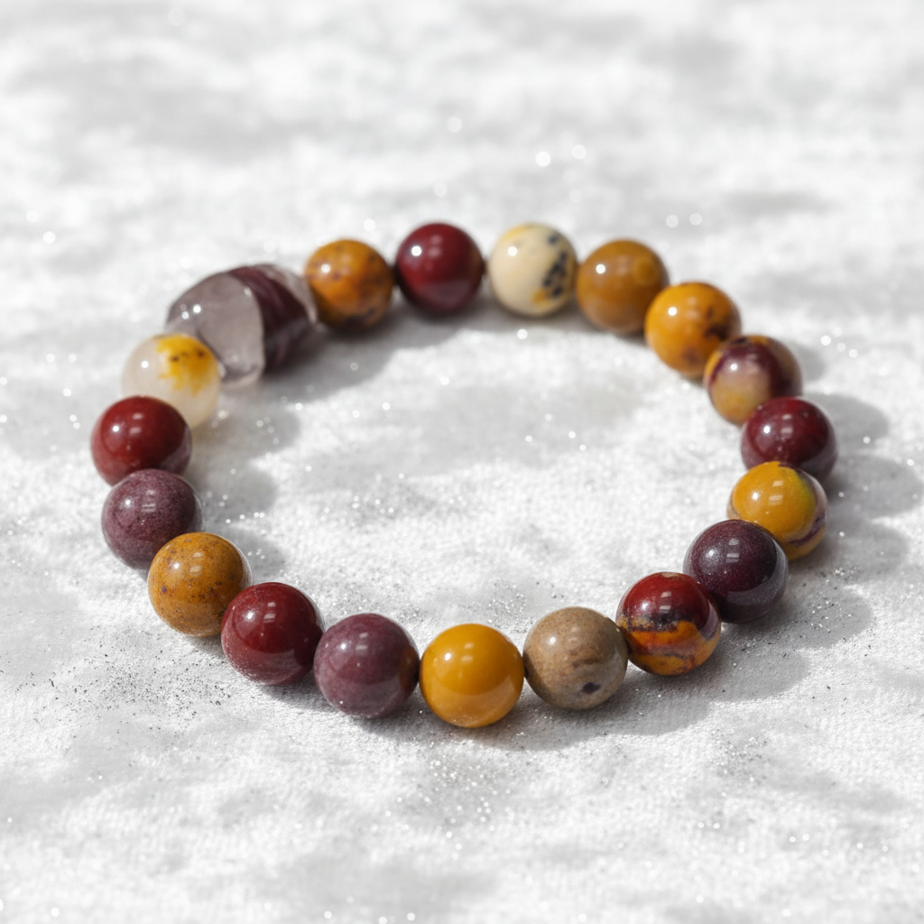 Yolk Stone Bracelet - Close-up